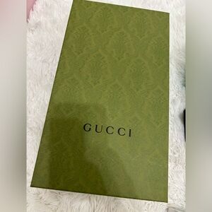 Gucci Green Patterned Shoe Box, Fendi Box, Gucci Black&White Shoe Boxes (empty)